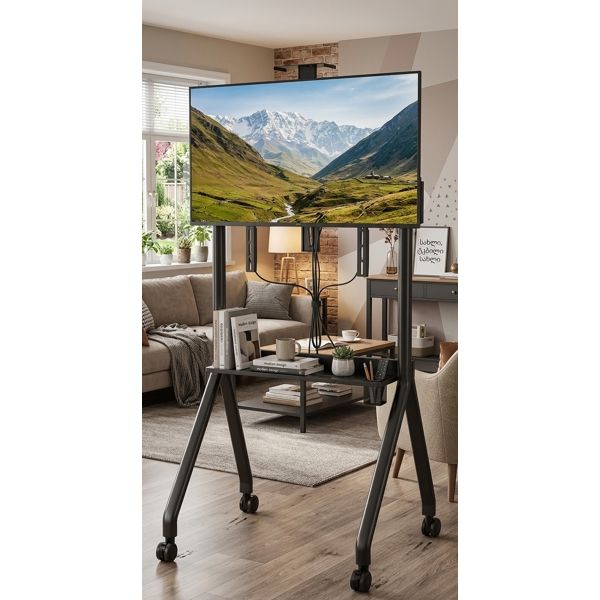 TV Mount AllScreen TR43, 55"-120", TV Mount With Roller, Black