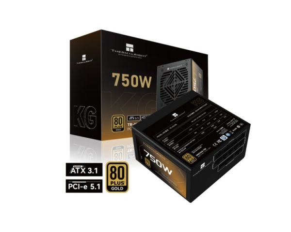 Power supply: THERMALRIGHT TR-KG750 750W 80 PLUS GOLD ATX 3.1 Full-Modular