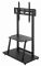 TV stand: Gembird TVS-100F-01 TV floor stand with caster wheels 37"-100"