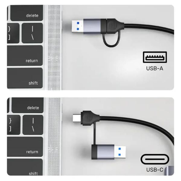 UNITEK uHUB P5+ 5-in-1 USB 5Gbps Hub with SD and Micro SD Card Reader