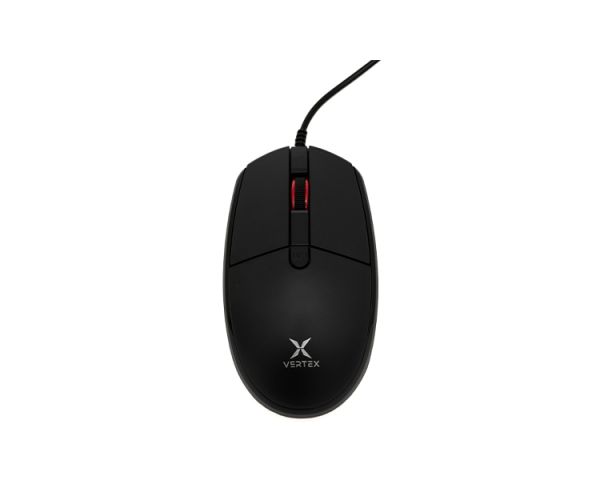 Mouse: Vertex VX-101B Wired Optical Mouse Black