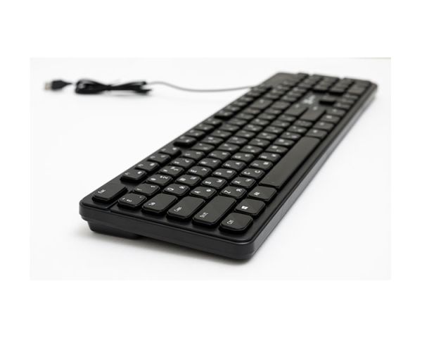 Keyboard: Vertex VX-301B Wired Keyboard EN/RU Layout Black