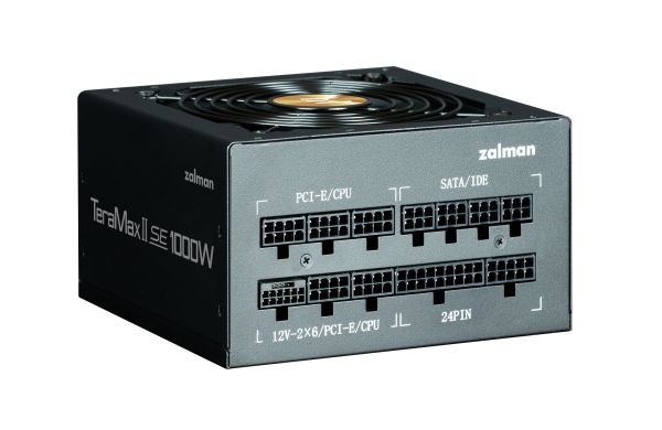 Zalman PSU Teramax II SE  (1000W) 89%, 80+ Gold, 120мм, 1xMB 28pin (18+10), 2xCPU(4pin+ 4pin), 3xMolex, 12xSATA, 4xPCIe 8pin(6+2), 1xPCIe GEN5 16pin, Fully Modular